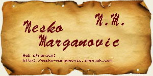 Neško Marganović vizit kartica